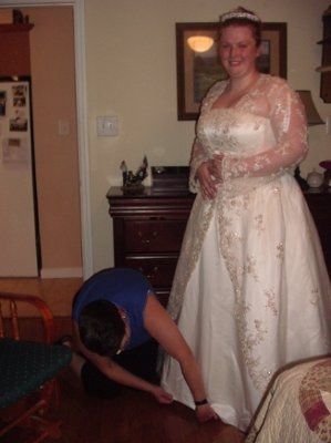 Calling all David's Bridal Brides... Let's see all the dresses and see who's dress twins! :D