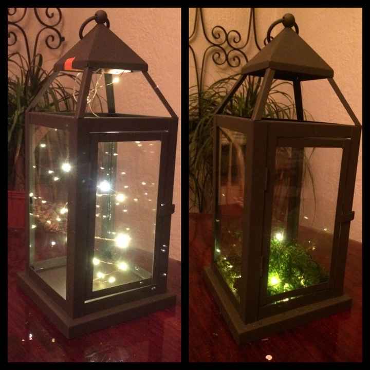 Filling lanterns for decor