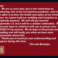 Uninviting guests letting them know - 1