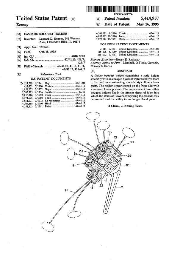Cascading broach bouquet
