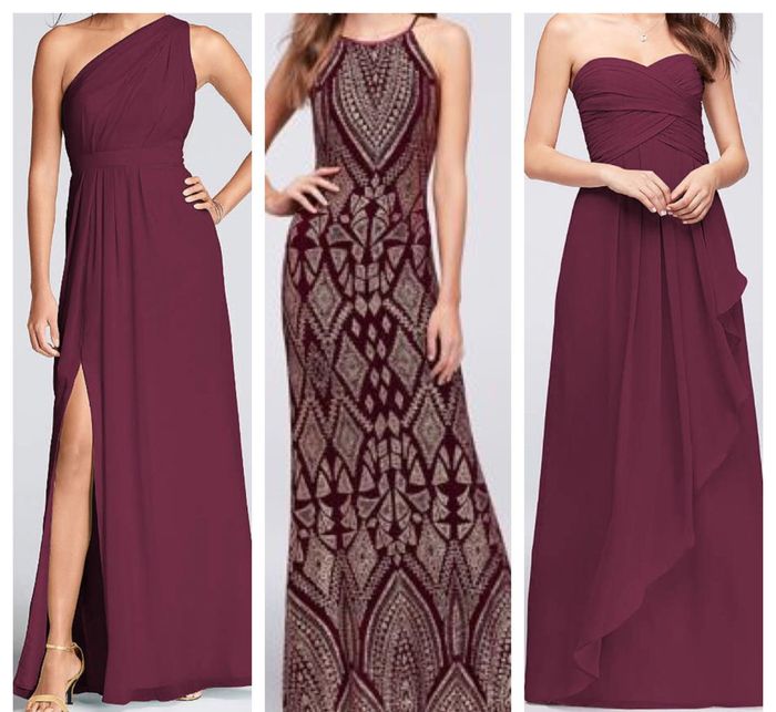 Share your bridesmaid's dresses? - 1