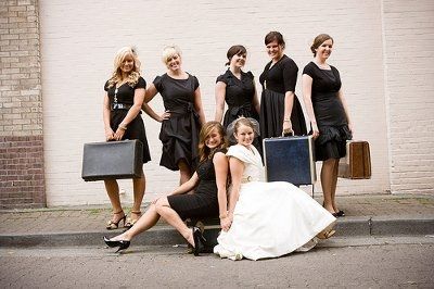 Black bridesmaids dresses -- need some help with pictures!