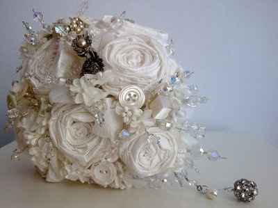Are any brides out there making their own brooch bouquet?