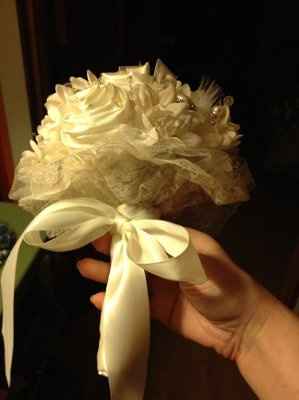 Are any brides out there making their own brooch bouquet?