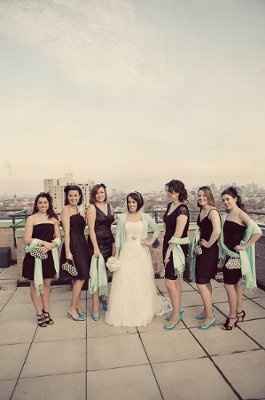 What color shoes with dark gray bridesmaid dresses??