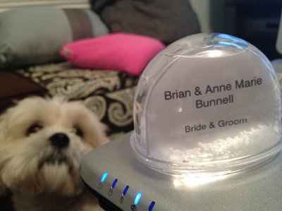 DIY snow globe place cards!