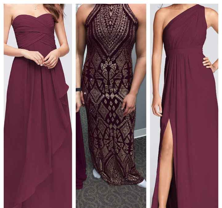 Bridesmaid and moh dresses - 1