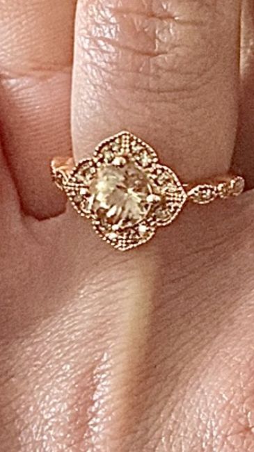 Anyone have a morganite engagement  ring? - 1