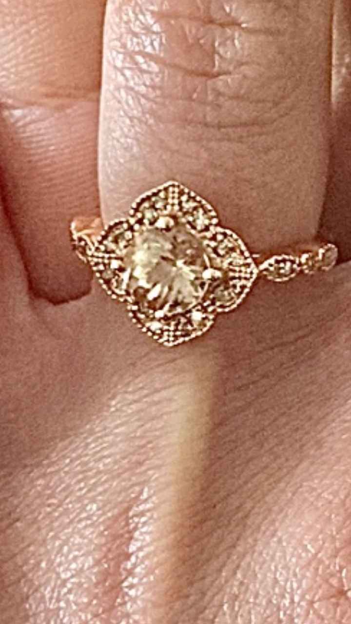 Anyone have a morganite engagement  ring? 3