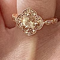 Anyone have a morganite engagement  ring? - 1
