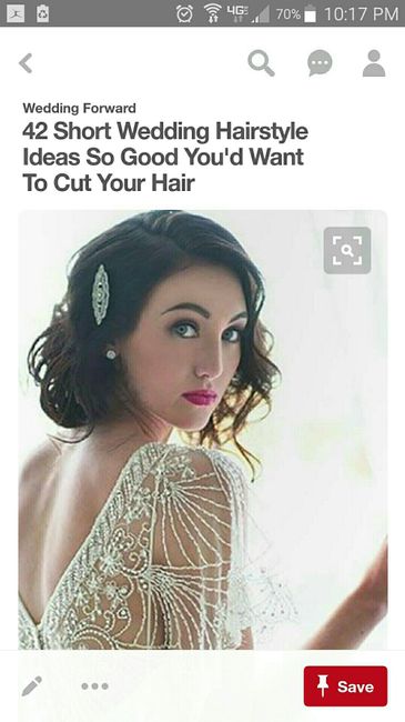 Short/medium haired brides!