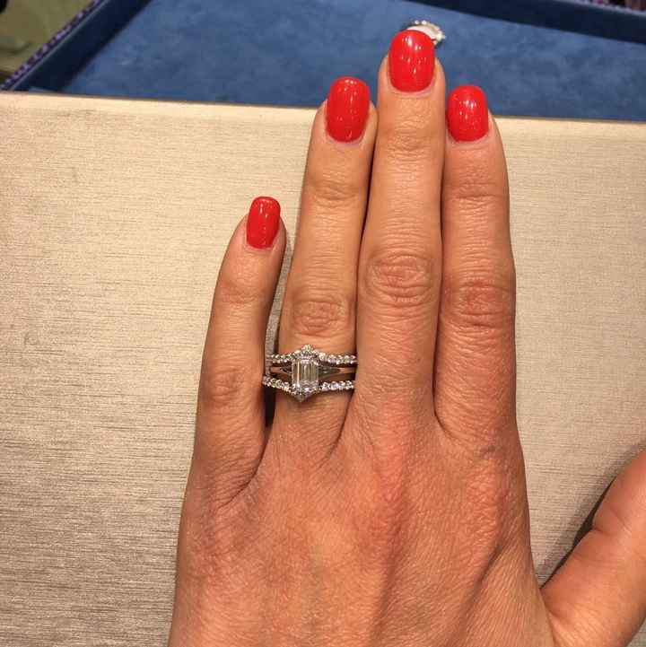 Only one ring, no wedding band