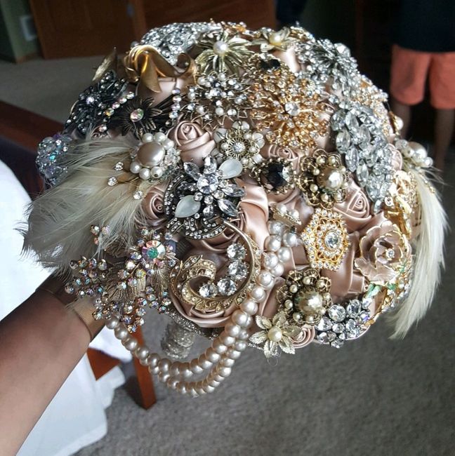 Brooch bouquets!