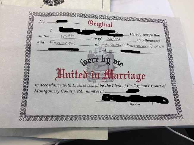 Is this my marriage license?