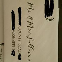 Calligraphy on Invitations