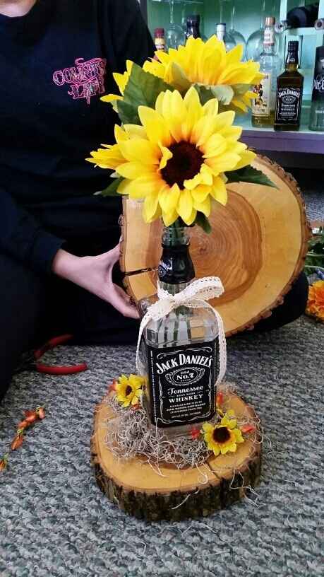 Mocked up centerpieces!