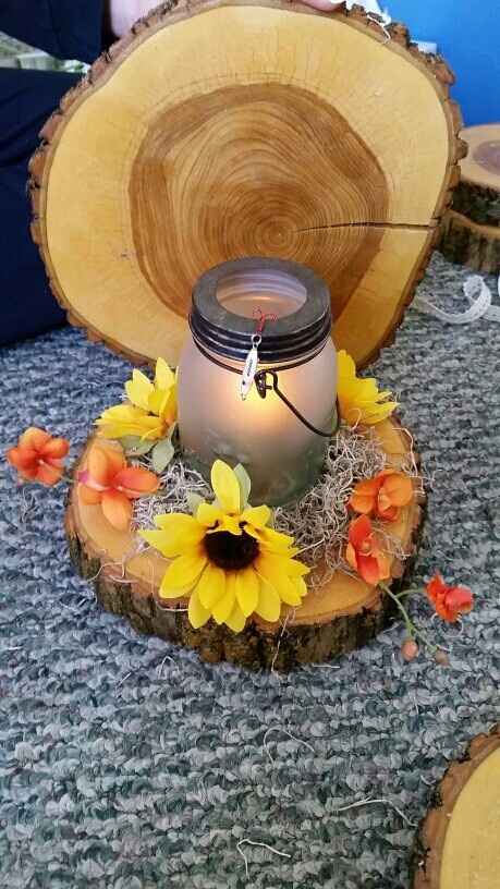 Mocked up centerpieces!