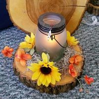 Mocked up centerpieces!