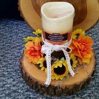 Mocked up centerpieces!