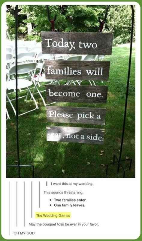 Choose a seat not a side