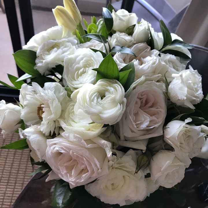 White rose bouquet