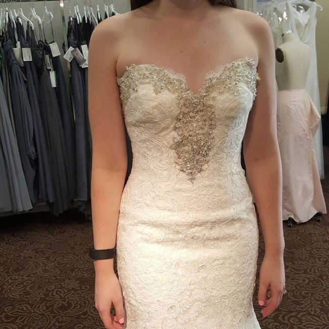 I had my dress fitting!