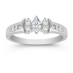 23 small diamonds, and one bigger diamond... I LOVE IT. Lets see some rings my fellow brides.