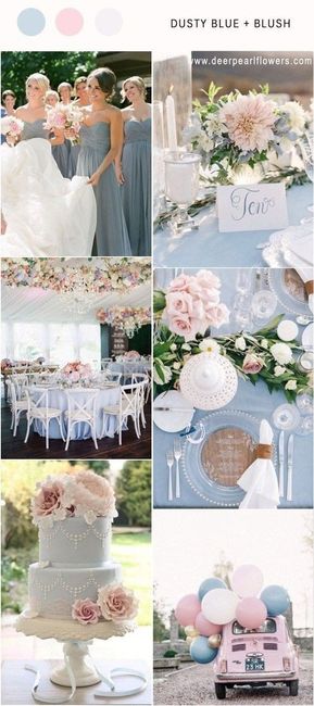 Dusty Blue and Blush