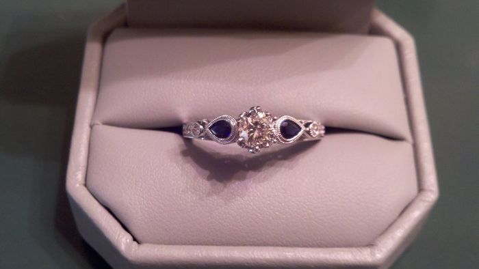 I'd love to see everyone's engagment rings.