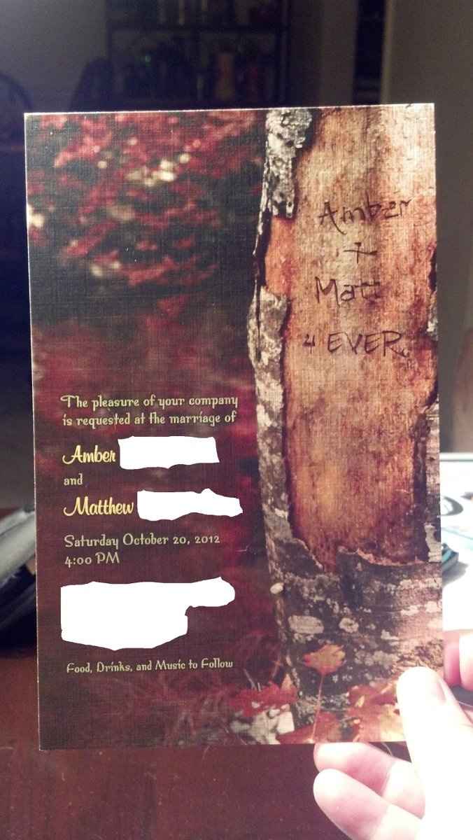 STD/WEDDING INVITES??