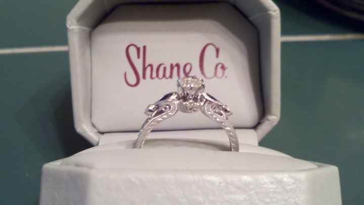I'd love to see everyone's engagment rings.