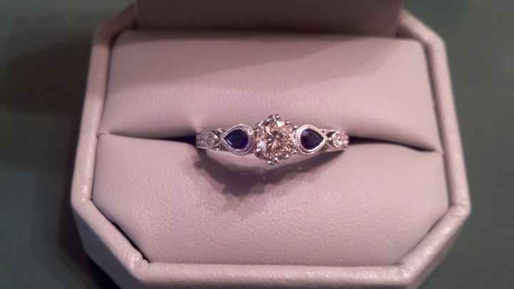 I'd love to see everyone's engagment rings.