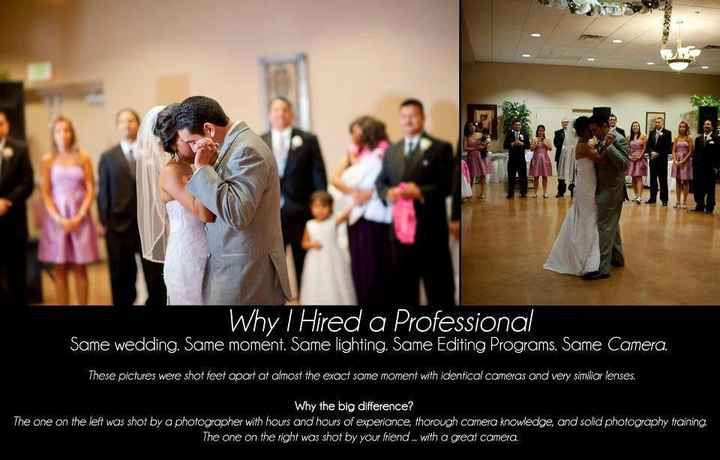 Why you should hire a professional... photographer