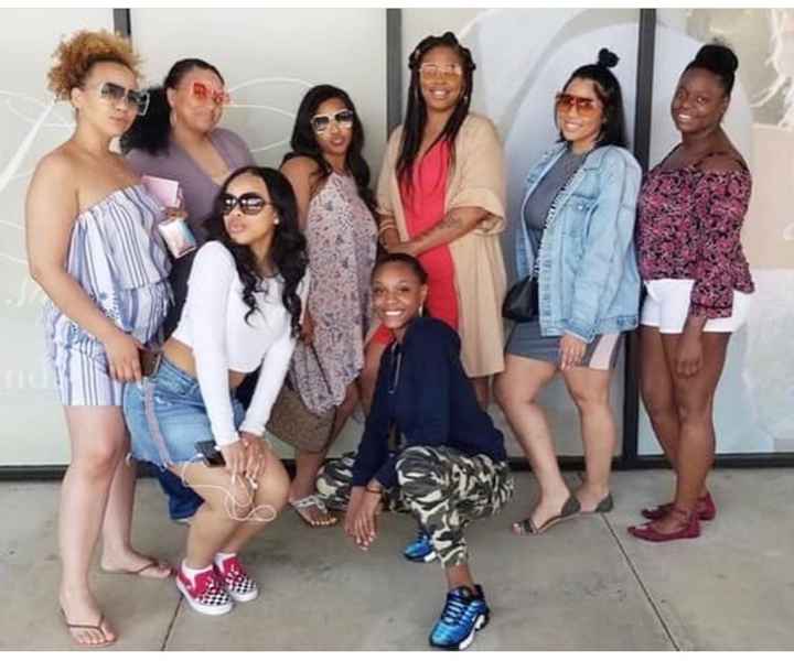 Me the Bride & my Beautiful Bridal Party 