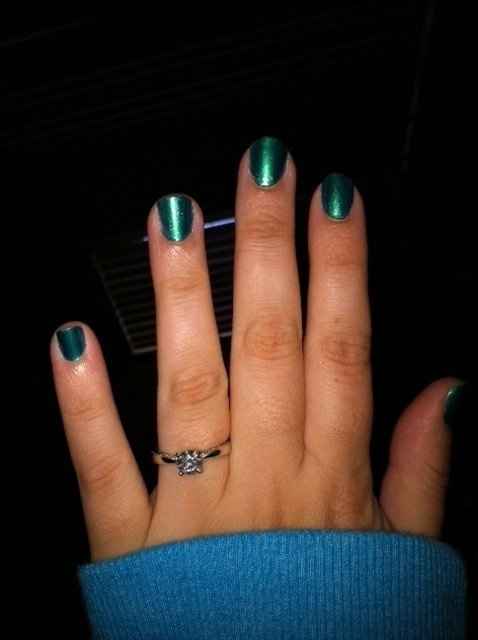 I'd love to see everyone's engagment rings.