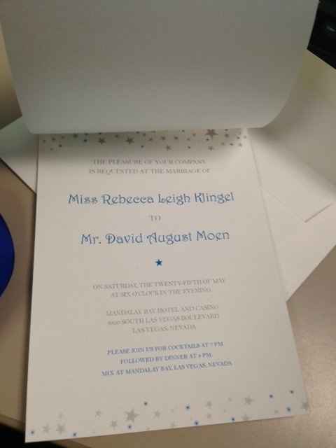 My invites are in! (pics)