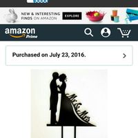 What kind of cake topper did you go with?