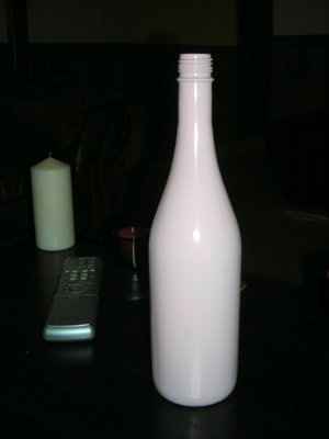 First DIY Project: Wine Bottle Vases (pics inlcuded)