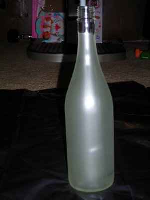 First DIY Project: Wine Bottle Vases (pics inlcuded)