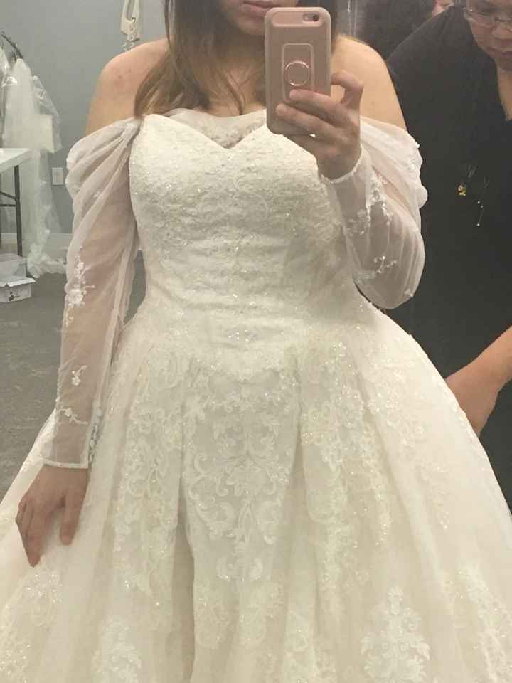 Wedding dress alteration - adding sleeves - 3