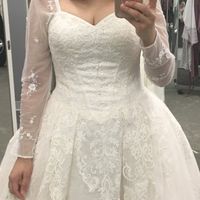 Wedding dress alteration - adding sleeves - 1