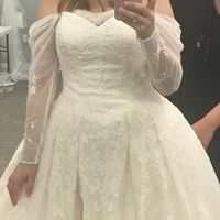 Wedding dress alteration - adding sleeves - 3