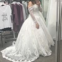 Wedding dress alteration - adding sleeves - 4