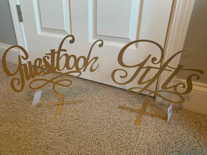 Is having a “gifts” sign for the gift table tacky? - 1