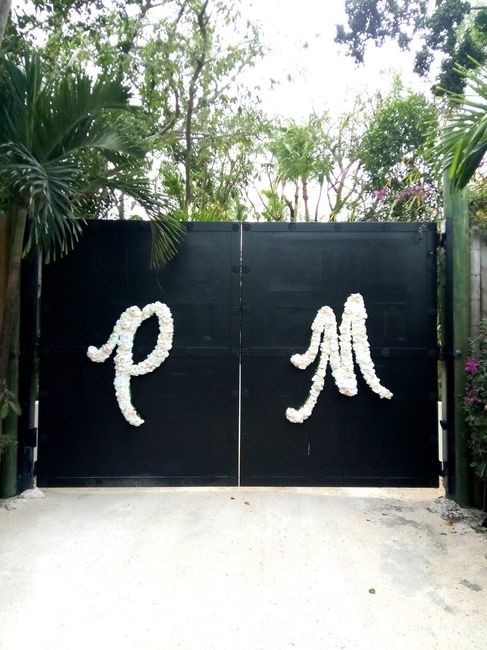silk flower letters