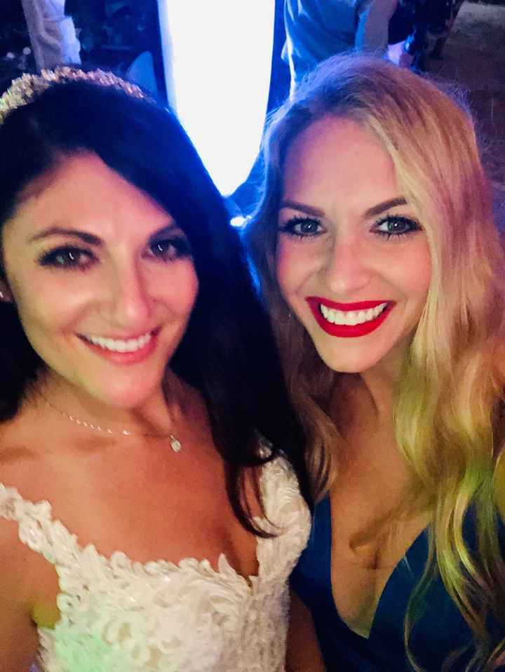 My fairy godmother (best friend and wedding planner)