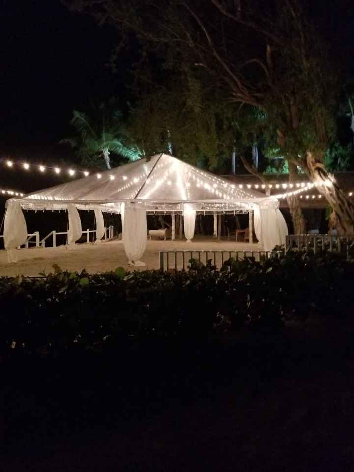 The tent the night before