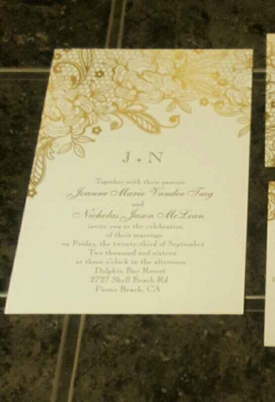 Anne's Bridal Bargains Invitations. Love them! Pics!