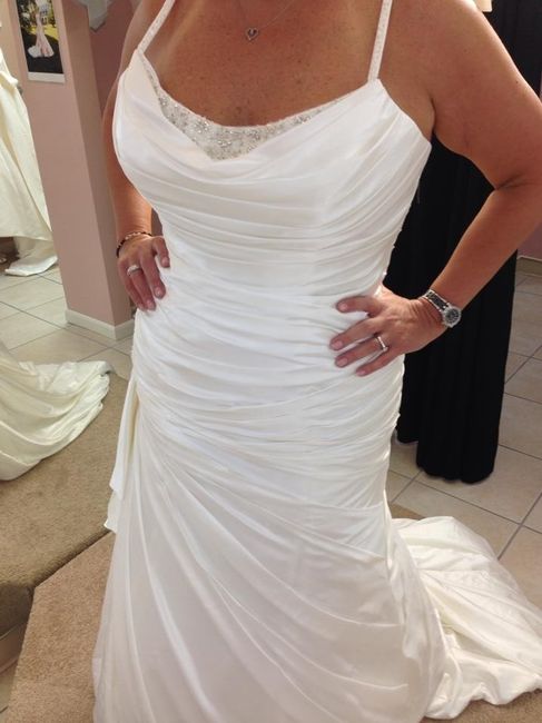 I said "Yes to the dress!"