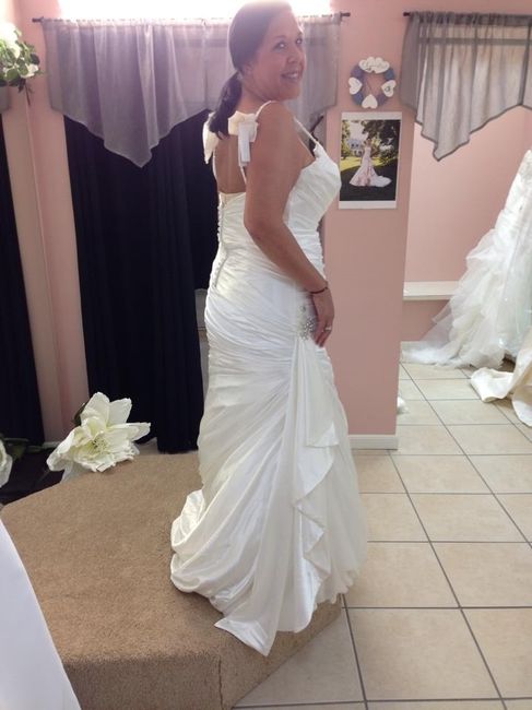 I said "Yes to the dress!"